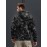 [Heavyweight Camo Hoodie] Heavyweight 290g Men's Camo Print Zip-Up Hoodie | Long Sleeve Pullover with Pockets, Black & Gray Snake Design, Casual Style, Outdoor Sports Wear | Camouflage Print Hoodie | Durable Outdoor Apparel