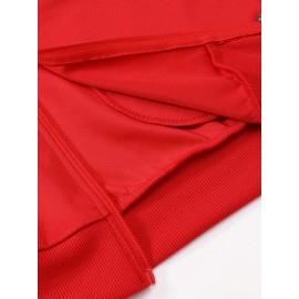 Men's Casual Zip-Up Jacket with Stand Collar - 