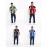 Men's Baseball Jacket with Athletic Dept. Embroidered Logo & Number 17 - Royal Blue & Beige Contrast Design, Baseball Collar, Machine Washable Casual Streetwear Jacket for Casual Attire