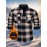 Autumn and Winter Thickened Fleece-Lined Men's Classic Outdoor Casual Home Office Wrinkle-Resistant Plaid Shirt with Multiple Pockets